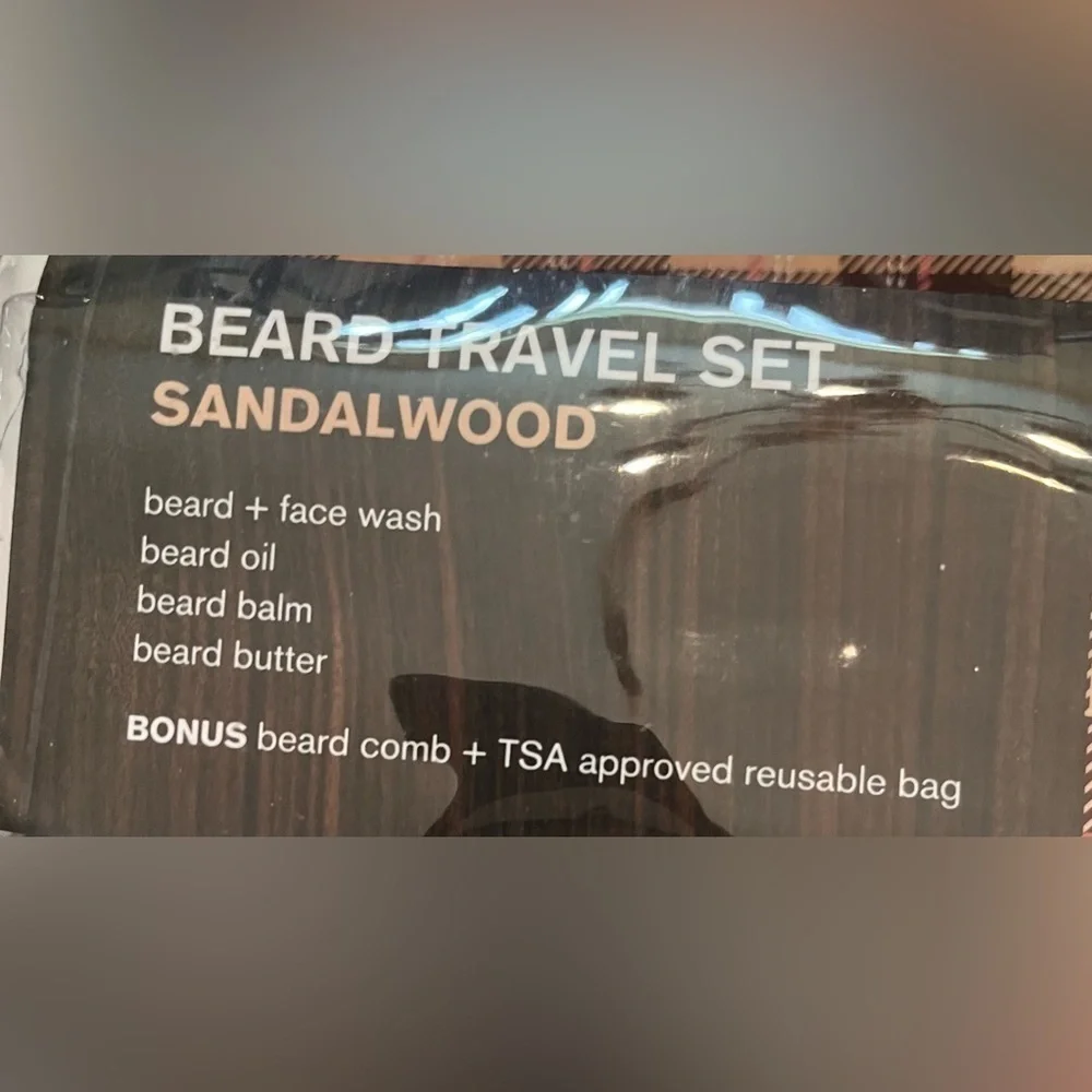 New never used every man jack beard grooming travel set